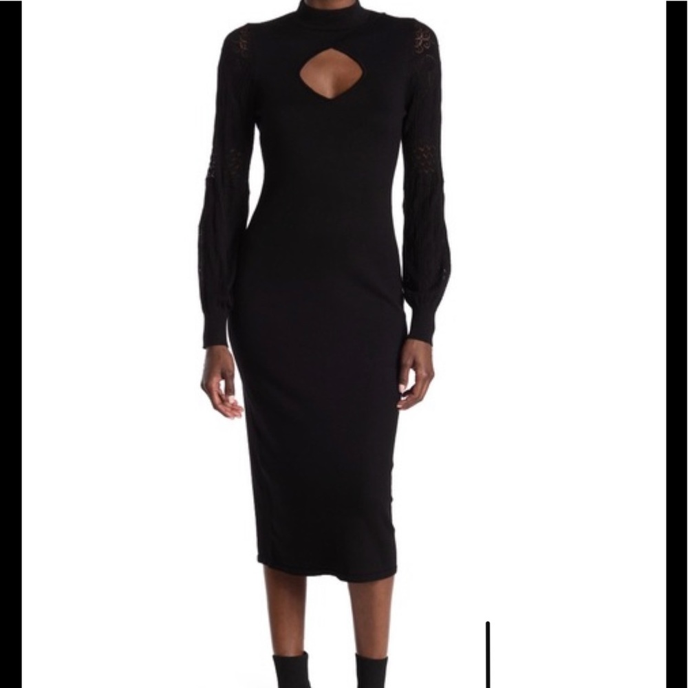 🔥Blue Orchid peekaboo midi  dress.🔥